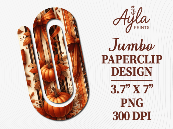 Autumn Ribbon Pumpkin Jumbo Paperclip: A Strategic Asset for Seasonal Creators