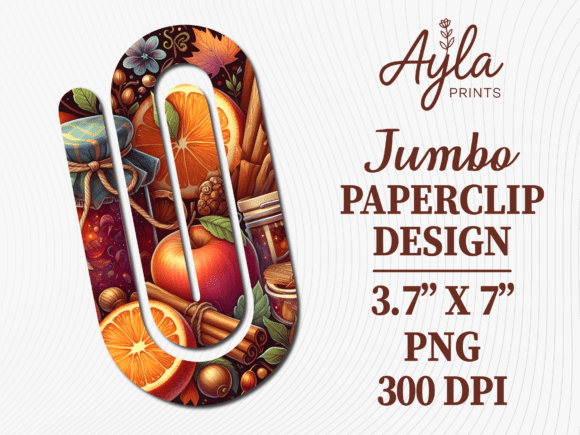 Autumn Spice Fall Food Jumbo Paperclip: The Ultimate Digital Accessory for Your Creative Projects