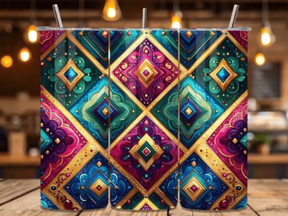 Elevating Your Sublimation Craft with Royal Diamond Pattern Tumbler Wrap and Jumbo Paper Clip Designs