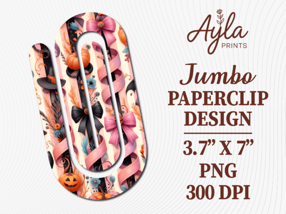 Floral Black Gingham Jumbo Paperclip PNG: A Versatile Asset for Digital Creators and Educators