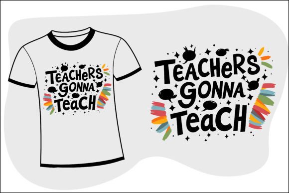 Funny Teacher Shirt Design Vector for Educators