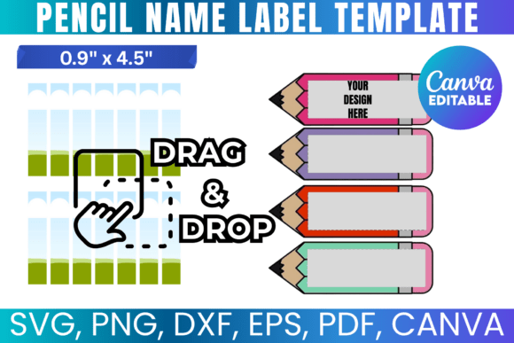 Pencil Name Label Canva Template: The Ultimate Solution for Classroom Chaos and Personal Organization