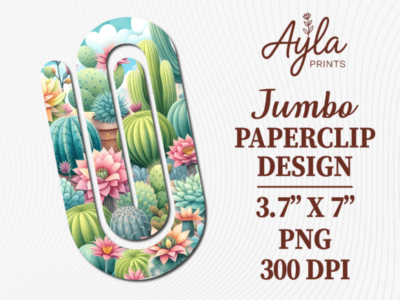 Succulents Cactus Flower Jumbo Paperclip: The Perfect Blend of Function and Greenery