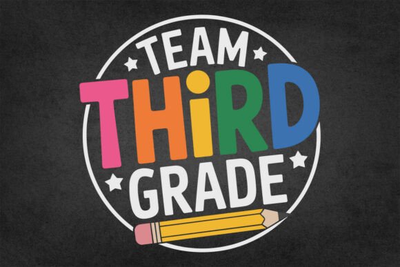Team Third Grade SVG, Third Grade Shirt: The Ultimate Solution for Class Unity and Back-to-School Memories