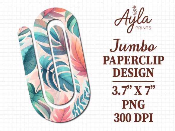 Tropical Leaves Palm Jumbo Paperclip PNG: A Practical Guide for Sublimation and DIY Projects