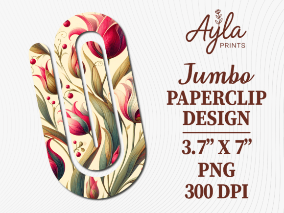 Tulip Flower Botanical Jumbo Paperclip: The Ultimate Solution for Organized Creativity