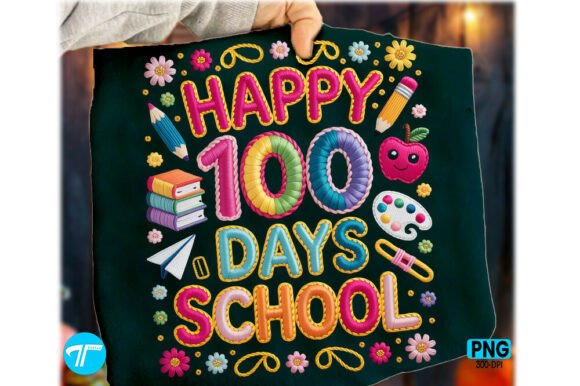 Unleash Creativity with the Faux Yarn 100 Days of School Teacher PNG: The Ultimate Digital Asset for Educators and Designers
