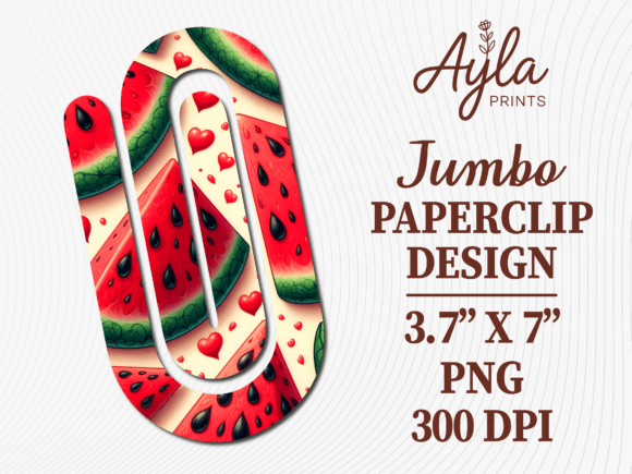 Watermelon Summer Fruit Jumbo Paperclip: A Practical Guide to Sublimation and Customization